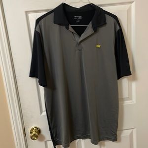 Masters Tech Black and Grey Golf Shirt